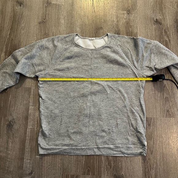 Marine layer Women's Sherpa Crew Pullover in Heather Grey - Picture 9 of 11